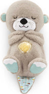 Fisher-Price Schlummer Otter Kuscheltier mit Atembewegung und Musik, Baby Erstausstattung, Neugeborene, Baby Spielzeug ab Geburt, Babyparty