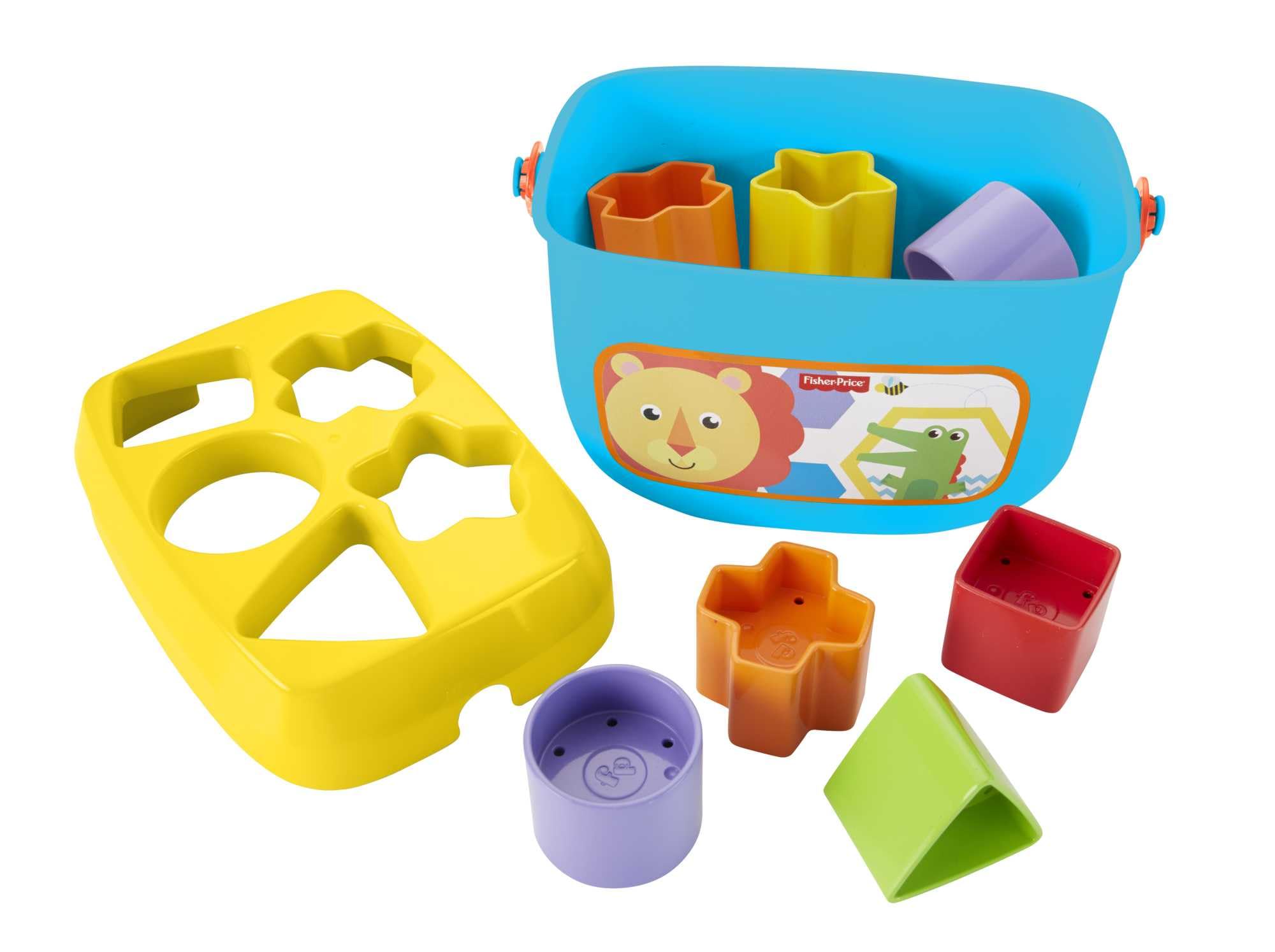 Fisher-Price Babys Erste Bausteine | Babyspielzeug ab 6 Monate, 9 Monate | Steckspiel ab 1 Jahr | Motorikspielzeug ab 6 Monate | Baby-Sortierspiel