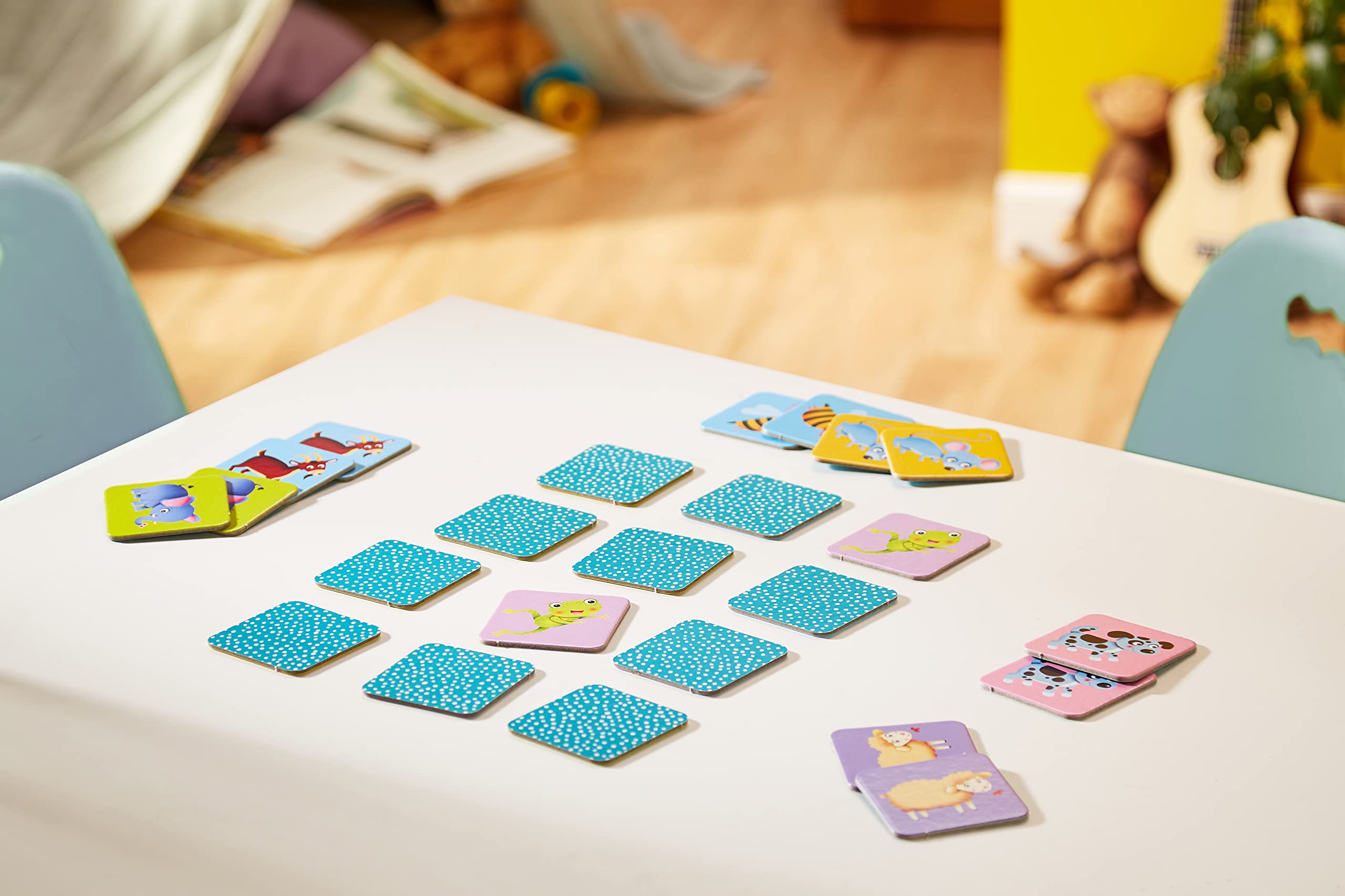 Lisciani - CAROTINA BABY - Baby Memo - Tiere - 24 Karten - Lernspiel für Kinder von 1 bis 4 Jahren - Pädagogisches Gesellschaftsspiel - Gedächtnis