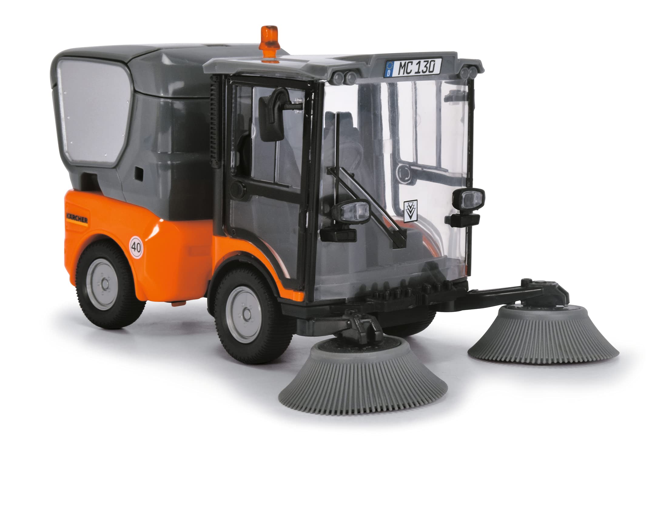 Dickie Toys Street Sweeper, Orange/Grau