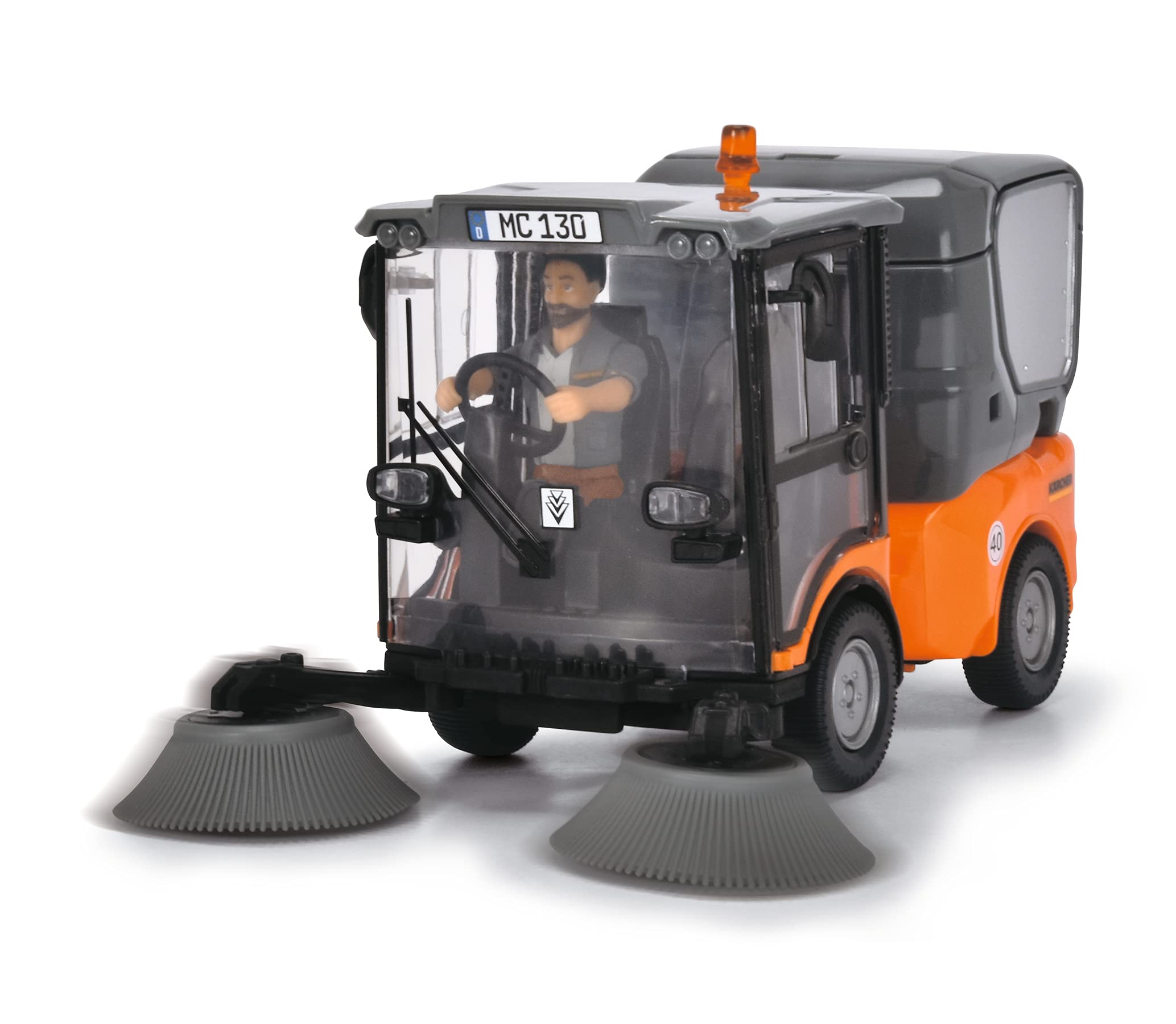 Dickie Toys Street Sweeper, Orange/Grau