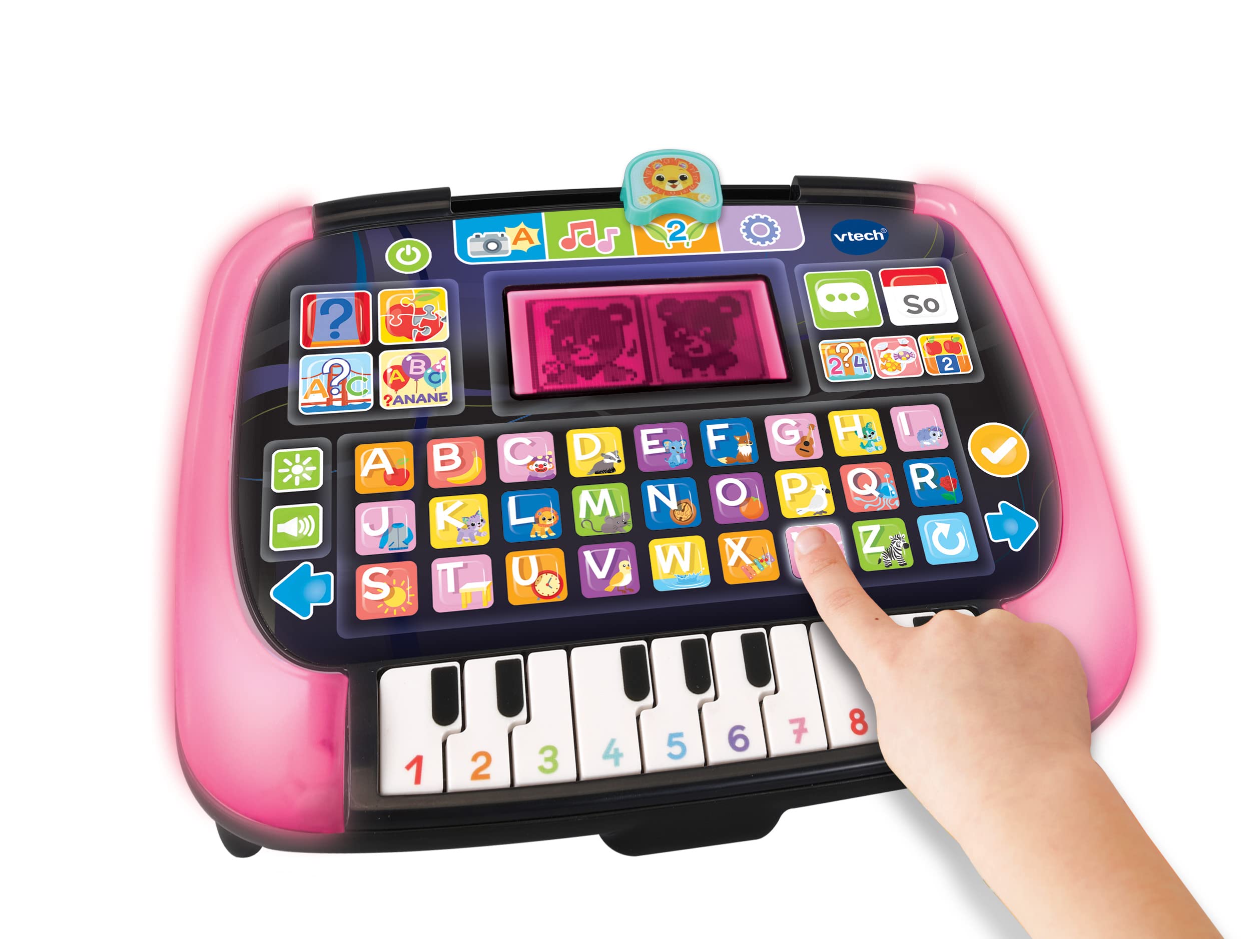 Vtech Baby Lern- und Musiktablet - Sprechendes, musikalisches Tablet mit 12 Lernaktivitäten und leuchtendem Rahmen - Zum Lernen von Wörtern